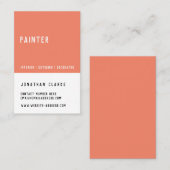 Aangepast schilder/artistiek Visitekaartje (Voorkant / Achterkant)