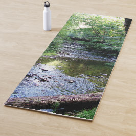 Aangepast Schilderachtig landschap zonlicht op het Yogamat