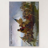 Aangepast schilderij "Washington door de Delaware" Legpuzzel (Verticaal)