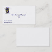 Aangepast schildpad politie visitekaartje (Voorkant / Achterkant)