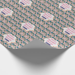 Aangepast schildpadpatroon cadeaupapier