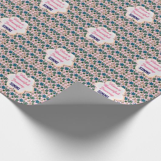 Aangepast schildpadpatroon cadeaupapier (Hoek)