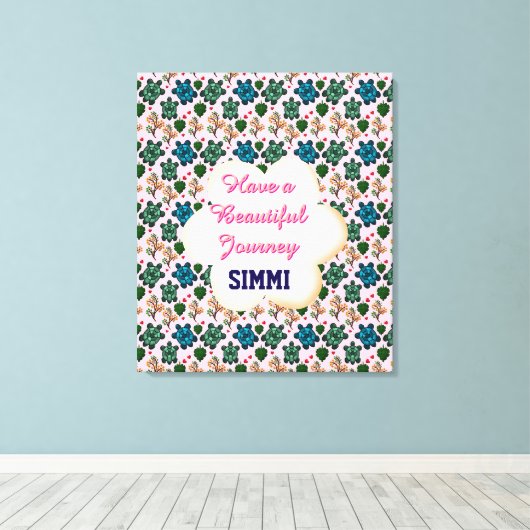 Aangepast schildpadpatroon canvas afdruk (Insitu (Houten vloer))