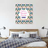 Aangepast schildpadpatroon canvas afdruk (Insitu (Slaapkamer))