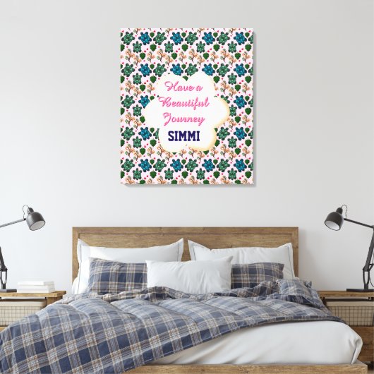 Aangepast schildpadpatroon canvas afdruk (Insitu (Slaapkamer))
