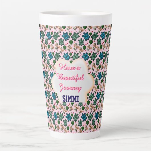 Aangepast schildpadpatroon latte mok (Voorkant)