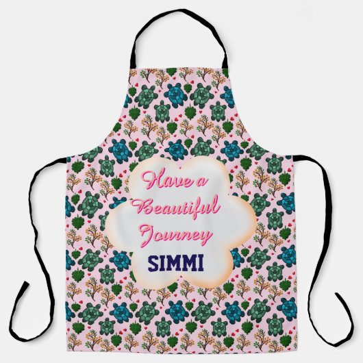 Aangepast schildpadpatroon schort (Voorkant)