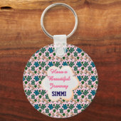 Aangepast schildpadpatroon sleutelhanger (Voorkant)