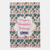 Aangepast schildpadpatroon theedoek (Verticaal)