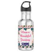 Aangepast schildpadpatroon waterfles  (Voorkant)