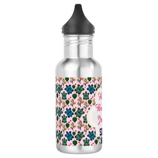 Aangepast schildpadpatroon waterfles  (Links)