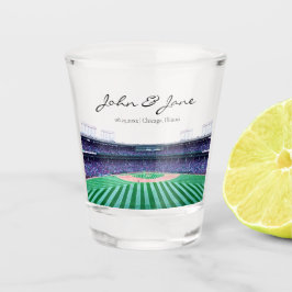 Aangepast schokkend honkbalglas shot glas