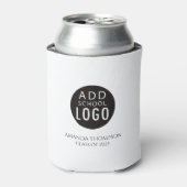 Aangepast school logo afstudeerfeestfavor blikjeskoeler (Blikje Voorkant)