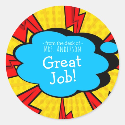 Aangepast schoolaanbod ronde sticker (Voorkant)