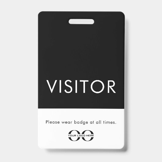 Aangepast schoolbezoekersbadge met logo badge (Voorzijde)