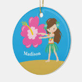 Aangepast schoolmeisje keramisch ornament (Links)