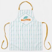 Aangepast Schort voor aangepast Boho Blue Arrow-pa (Voorkant)