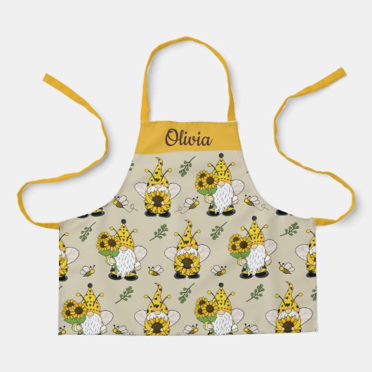 Aangepast Schort voor aangepaste tekst voor Gnomen (Voorkant)