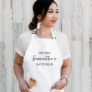 Aangepast Schort voor kleine keuken voor vrouwen