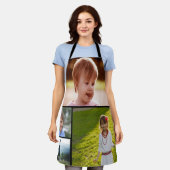 Aangepast Schort voor vier Photo All-Over Print (Gedragen)