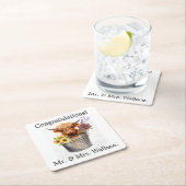 Aangepast Schots Onderzetter, Highland Koe Gift Id Kartonnen Onderzetters (Insitu)