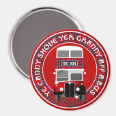 Aangepast Schots Tartanbus Magnet aanpassen (Voorkant / Achterkant)