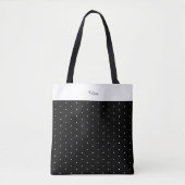 Aangepast schouderblad Tas Polka Dots Polka Black (Voorkant)