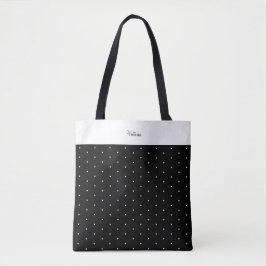 Aangepast schouderblad Tas Polka Dots Polka Black