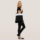 Aangepast schouderblad Tas Polka Dots Polka Black (Op model)