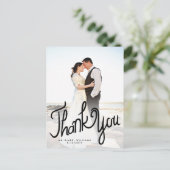 Aangepast schrijven voor schrijfbewerking - Dank u Briefkaart (Staand voorkant)