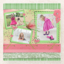 Aangepast scrapbook voor fotocollage Girls