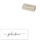 Aangepast script calligrafie handtekening naam ele rubberstempel (Gestempeld)