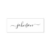 Aangepast script calligrafie handtekening naam ele rubberstempel (Afrduk)