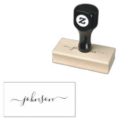 Aangepast script calligrafie handtekening naam ele rubberstempel (Gestempeld)