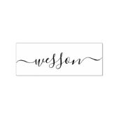 Aangepast script calligrafie handtekeningnaam eleg rubberstempel (Gestempeld)