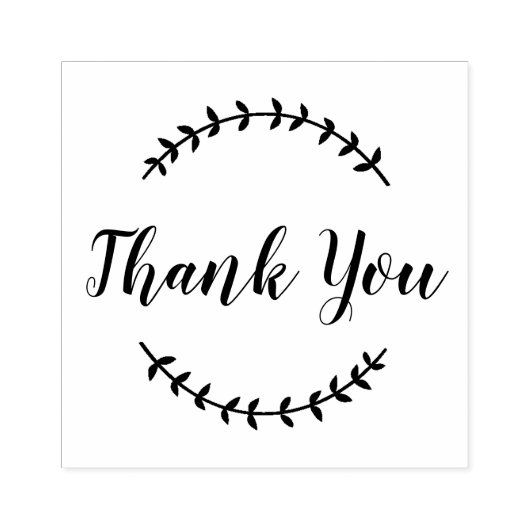 Aangepast script dank u  decor dankbaarheid rubberstempel (Afrduk)