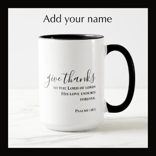 Aangepast script Geef Bedankt Christelijk Koffiemok