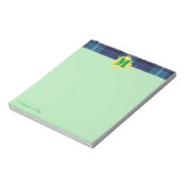 Aangepast script geplakt met Tartan Splash Monogra Notitieblok (Linkerzijde)