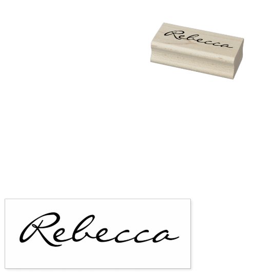 Aangepast script handgeschreven handtekening naam rubberstempel (Gestempeld)