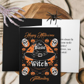 Aangepast script Jack o Lantern Witch Pet Hallowee Kaart