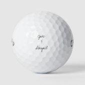 Aangepast Script Koppel Namen Callaway Warbird Golfballen (Voorkant)