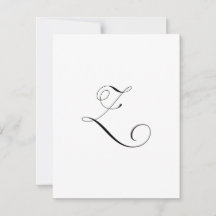 Aangepast script monogram "Z"
