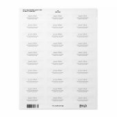 Aangepast script pasgetrouwd stel meneer en mevrou etiket (Full Sheet)