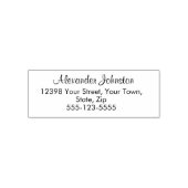 Aangepast script retouradres gepersonaliseerd zelf  zelfinktende stempel (Design)