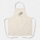 Aangepast Script-Schort - Blush Pink Schort (Voorkant)