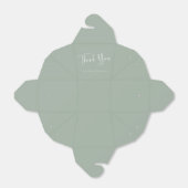Aangepast script Stusty Sage Simple Weddenschap Be Bedankdoosjes (Uitgevouwen)
