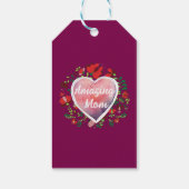 Aangepast Script Verbazingwekkend Moeder Dag Hart Cadeaulabel (Achterkant)
