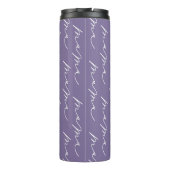 Aangepast script voor Cute Paarse Mama Thermosbeker (Achterkant)