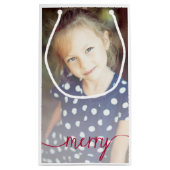 Aangepast script voor foto-cadeau / rood klein cadeauzakje (Achterkant)