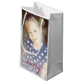 Aangepast script voor foto-cadeau / rood klein cadeauzakje (Achterkant Gekanteld)